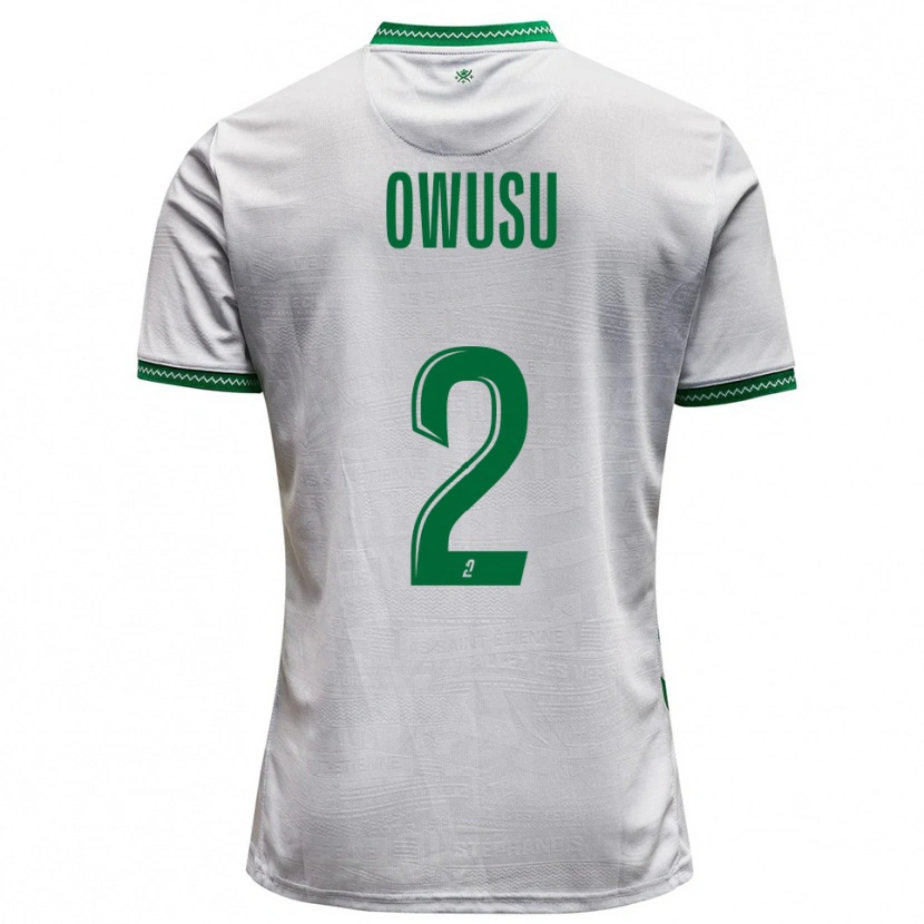 Danxen Pánské Beres Owusu #2 Bílá Zelená Daleko Hráčské Dresy 2025/26 Dres