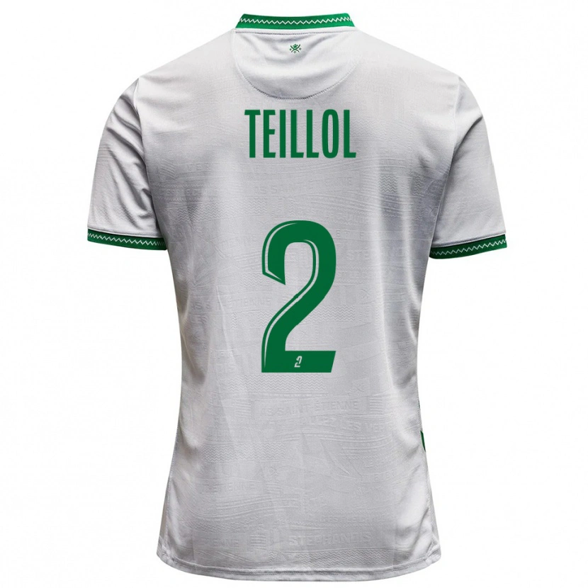Danxen Pánské Tom Teillol #2 Bílá Zelená Daleko Hráčské Dresy 2025/26 Dres