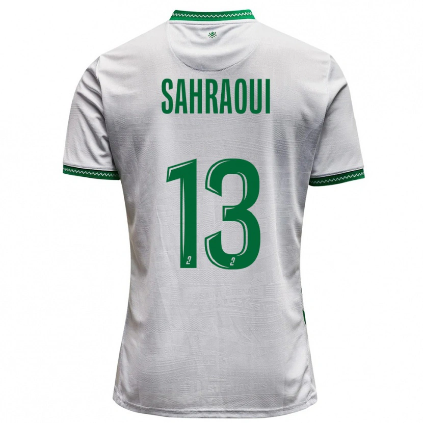 Danxen Pánské Jebryl Sahraoui #13 Bílá Zelená Daleko Hráčské Dresy 2025/26 Dres