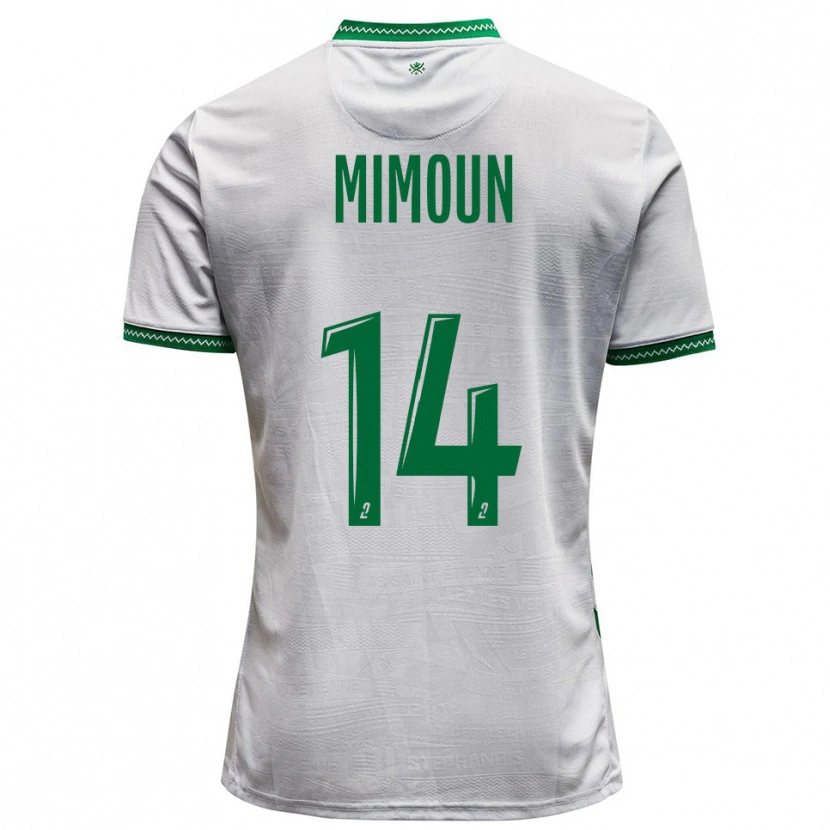 Danxen Pánské Yanis Mimoun #14 Bílá Zelená Daleko Hráčské Dresy 2025/26 Dres