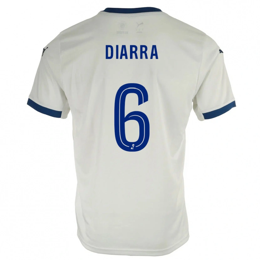 Danxen Pánské Salimou Diarra #6 Bílá Modrá Daleko Hráčské Dresy 2025/26 Dres