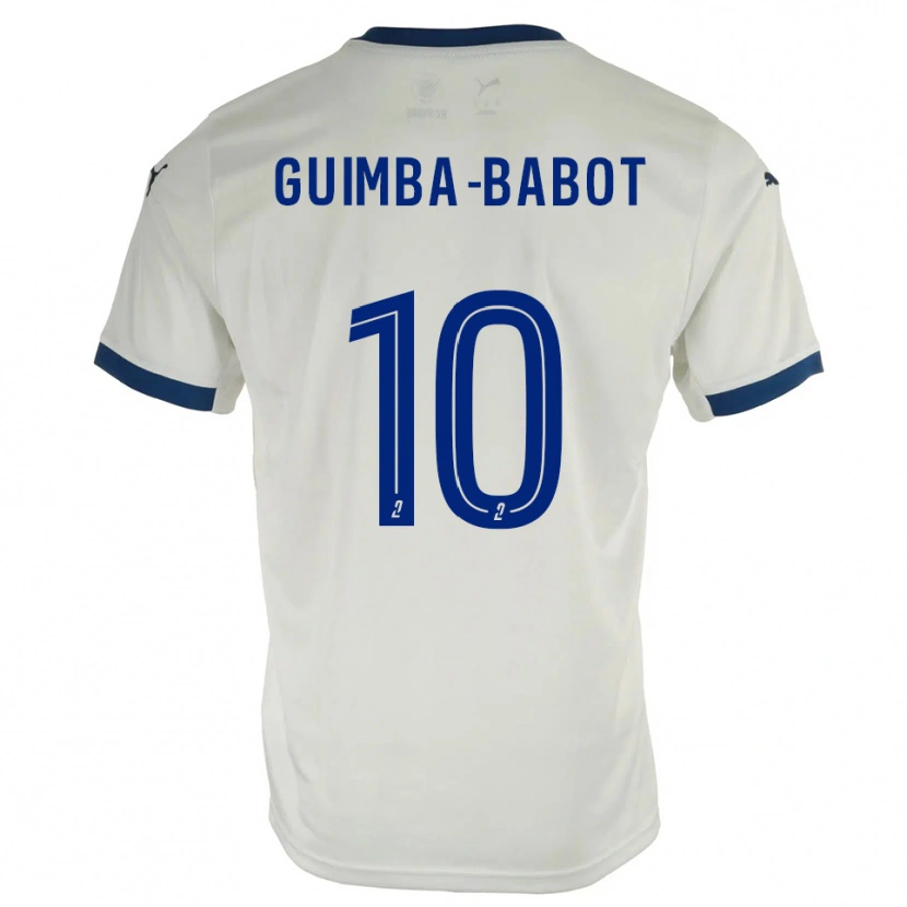 Danxen Pánské Khays Guimba-Babot #10 Bílá Modrá Daleko Hráčské Dresy 2025/26 Dres