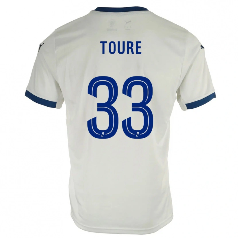 Danxen Pánské Almami Touré #33 Bílá Modrá Daleko Hráčské Dresy 2025/26 Dres