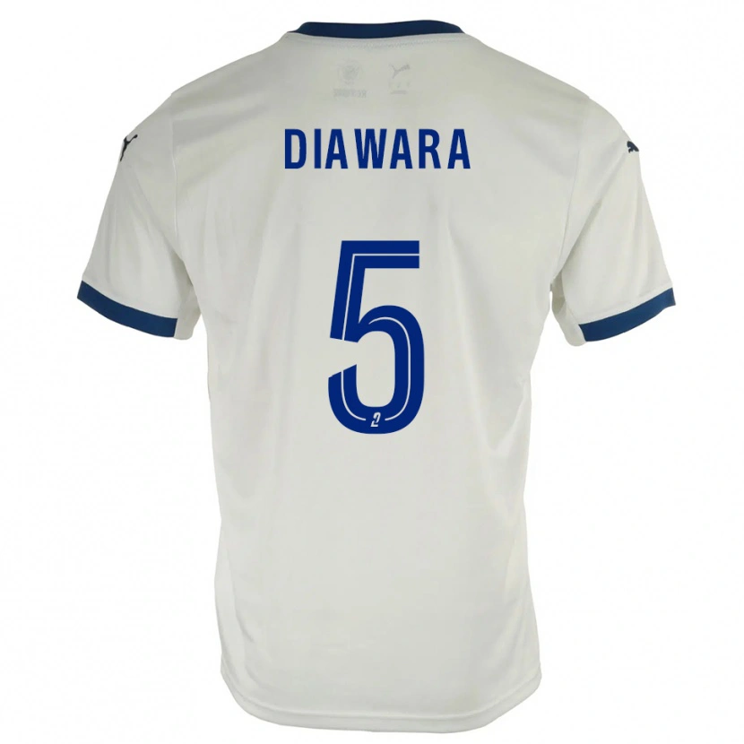 Danxen Pánské Sankhoun Diawara #5 Bílá Modrá Daleko Hráčské Dresy 2025/26 Dres