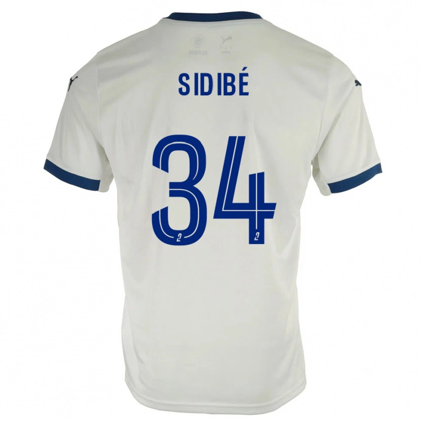 Danxen Pánské Aly Sidibé #34 Bílá Modrá Daleko Hráčské Dresy 2025/26 Dres