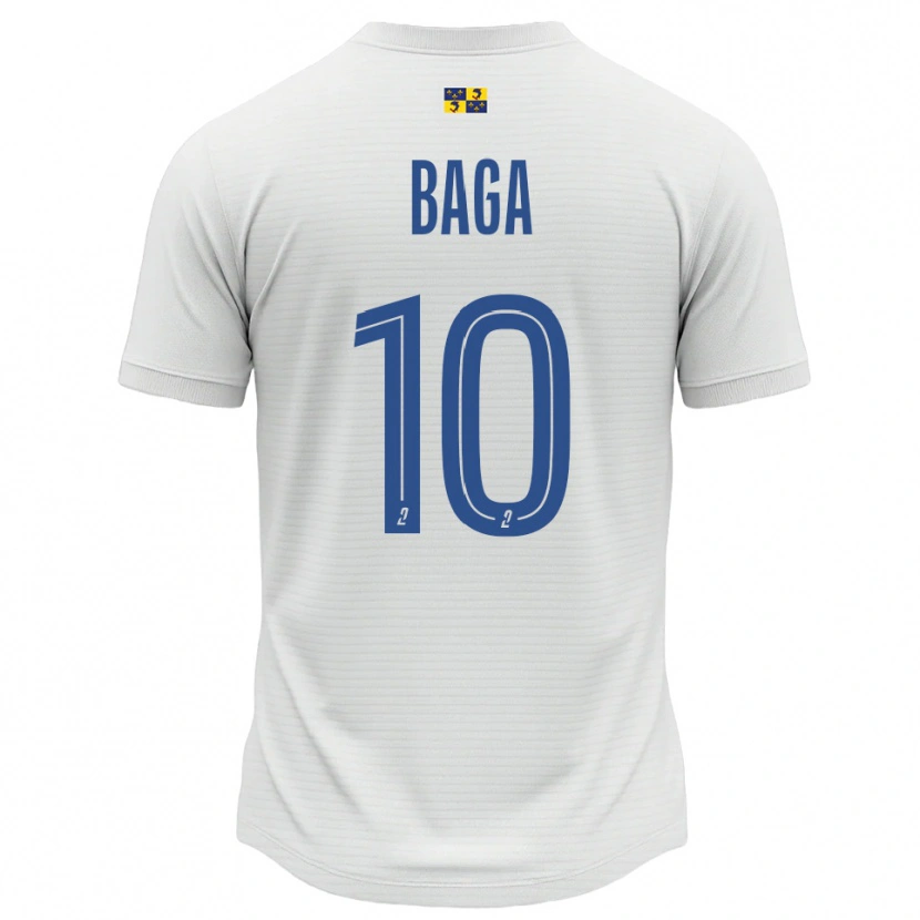 Danxen Pánské Laurine Baga #10 Bílá Modrá Daleko Hráčské Dresy 2025/26 Dres