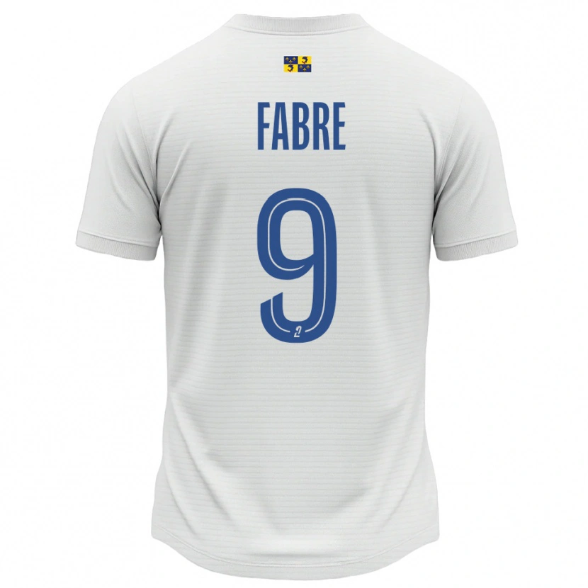 Danxen Pánské Claudia Fabre #9 Bílá Modrá Daleko Hráčské Dresy 2025/26 Dres