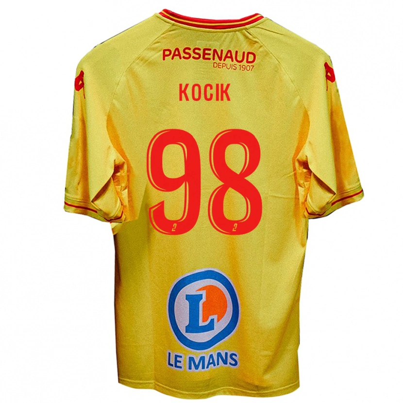 Danxen Pánské Nicolas Kocik #98 Žlutá Daleko Hráčské Dresy 2025/26 Dres