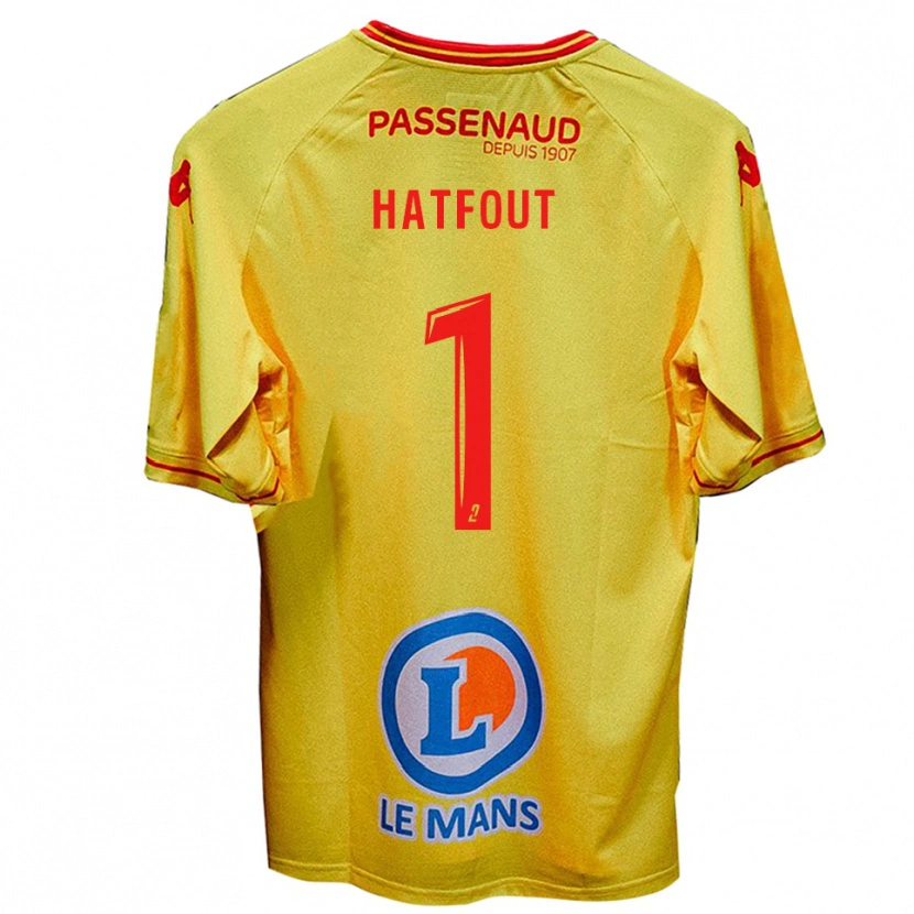Danxen Pánské Ewan Hatfout #1 Žlutá Daleko Hráčské Dresy 2025/26 Dres