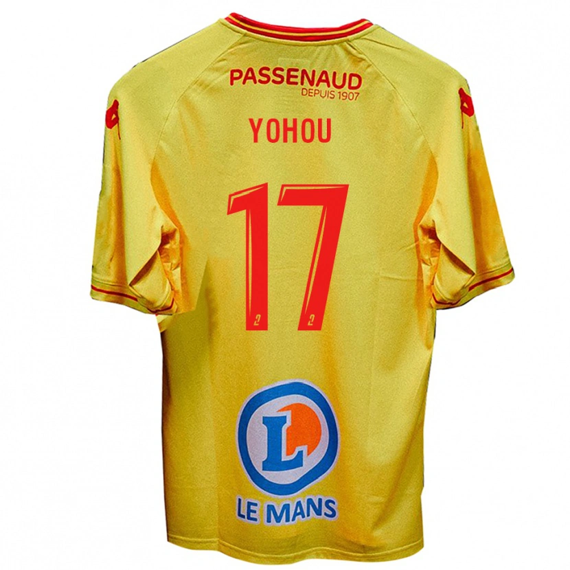 Danxen Pánské Samuel Yohou #17 Žlutá Daleko Hráčské Dresy 2025/26 Dres