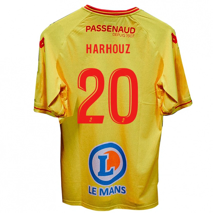 Danxen Pánské William Harhouz #20 Žlutá Daleko Hráčské Dresy 2025/26 Dres