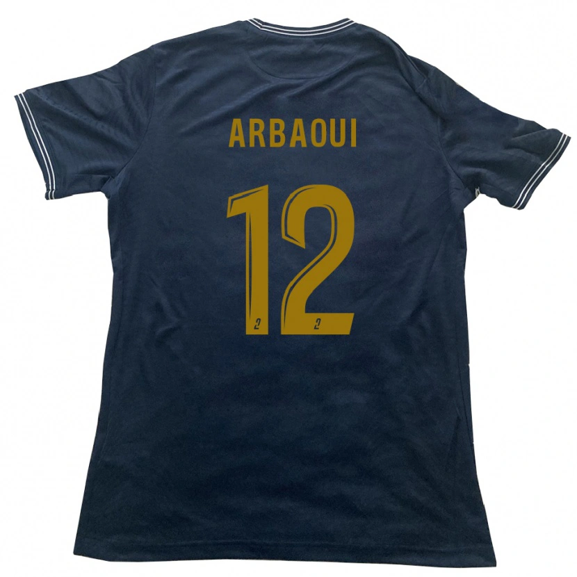 Danxen Pánské Walid Arbaoui #12 Tmavě Modrá Zlatá Daleko Hráčské Dresy 2025/26 Dres