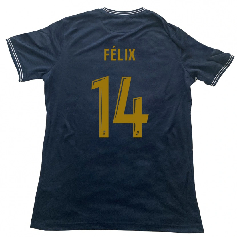 Danxen Pánské Ulysse Félix #14 Tmavě Modrá Zlatá Daleko Hráčské Dresy 2025/26 Dres