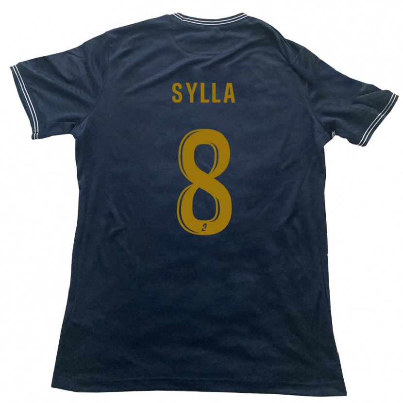 Danxen Pánské Khalifa Sylla #8 Tmavě Modrá Zlatá Daleko Hráčské Dresy 2025/26 Dres