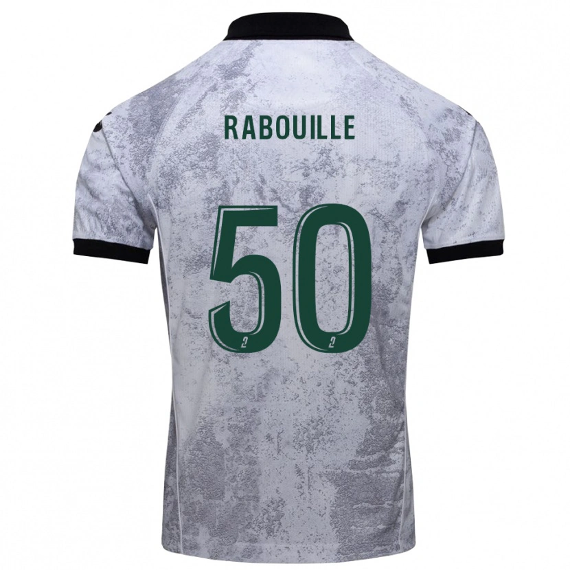 Danxen Pánské Valentin Rabouille #50 Bílá Černá Daleko Hráčské Dresy 2025/26 Dres