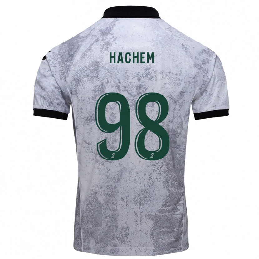 Danxen Pánské Ryad Hachem #98 Bílá Černá Daleko Hráčské Dresy 2025/26 Dres