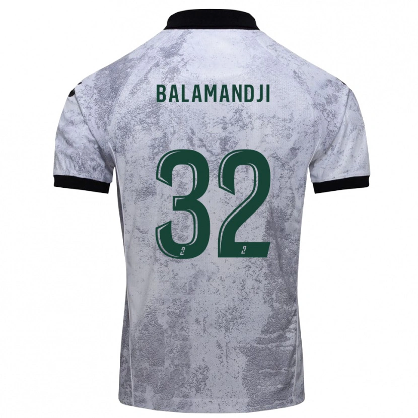 Danxen Pánské Kossingou Balamandji #32 Bílá Černá Daleko Hráčské Dresy 2025/26 Dres