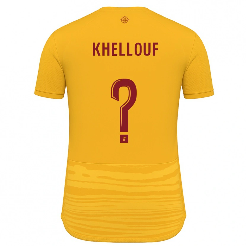 Danxen Pánské Ilyann Khellouf #0 Oranžová Burgundská Daleko Hráčské Dresy 2025/26 Dres