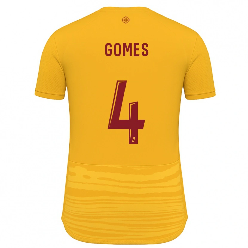 Danxen Pánské Paul Gomes #4 Oranžová Burgundská Daleko Hráčské Dresy 2025/26 Dres
