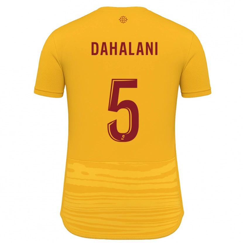 Danxen Pánské Yanis Dahalani #5 Oranžová Burgundská Daleko Hráčské Dresy 2025/26 Dres