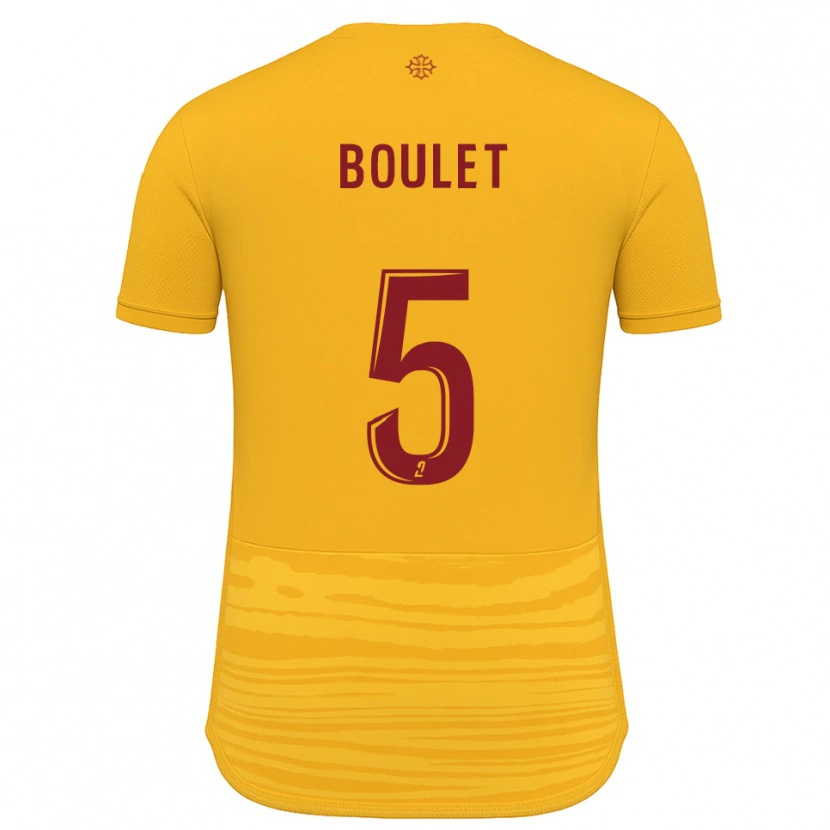 Danxen Pánské Lucas Boulet #5 Oranžová Burgundská Daleko Hráčské Dresy 2025/26 Dres
