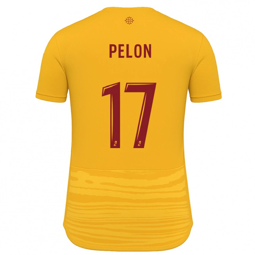 Danxen Pánské Aurélien Pelon #17 Oranžová Burgundská Daleko Hráčské Dresy 2025/26 Dres