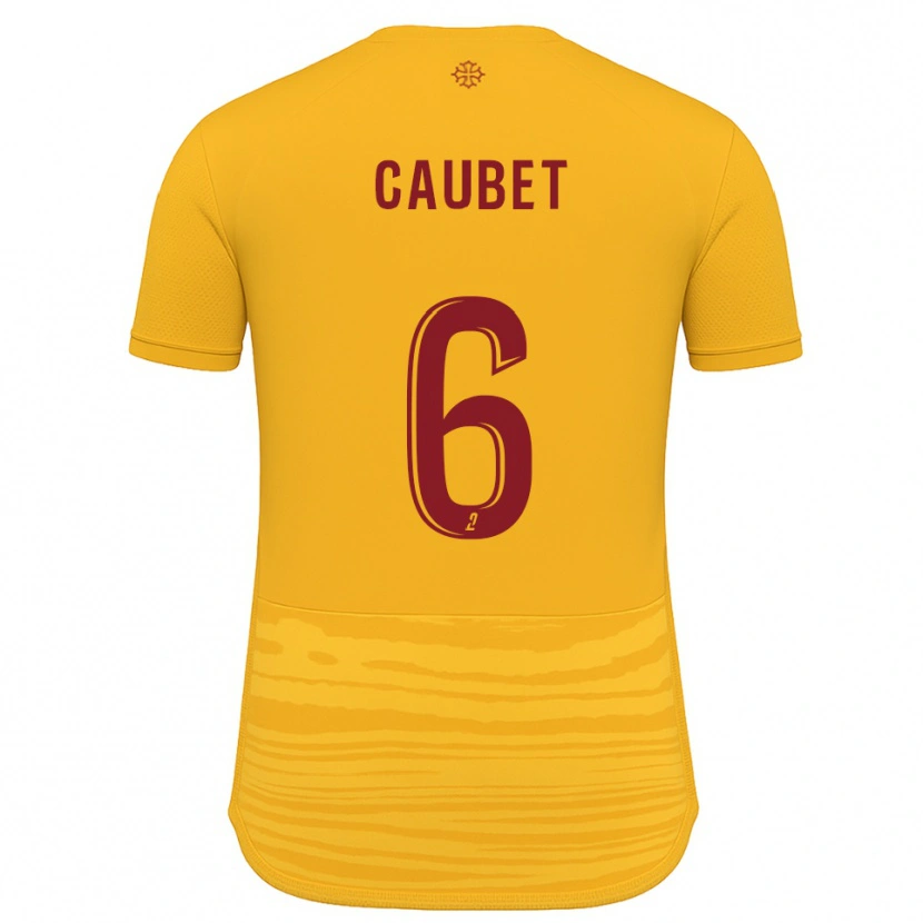 Danxen Pánské Antoine Caubet #6 Oranžová Burgundská Daleko Hráčské Dresy 2025/26 Dres