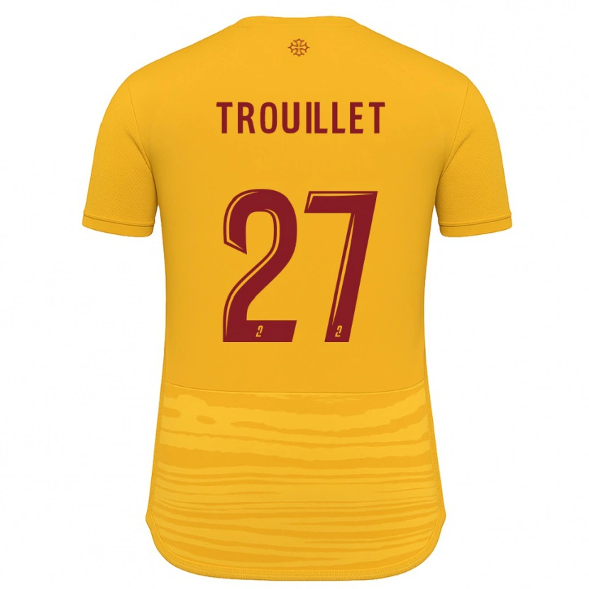 Danxen Pánské Alexis Trouillet #27 Oranžová Burgundská Daleko Hráčské Dresy 2025/26 Dres