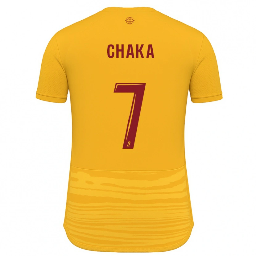 Danxen Pánské Kaël Chaka #7 Oranžová Burgundská Daleko Hráčské Dresy 2025/26 Dres