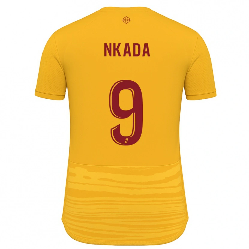 Danxen Pánské Timothé Nkada #9 Oranžová Burgundská Daleko Hráčské Dresy 2025/26 Dres