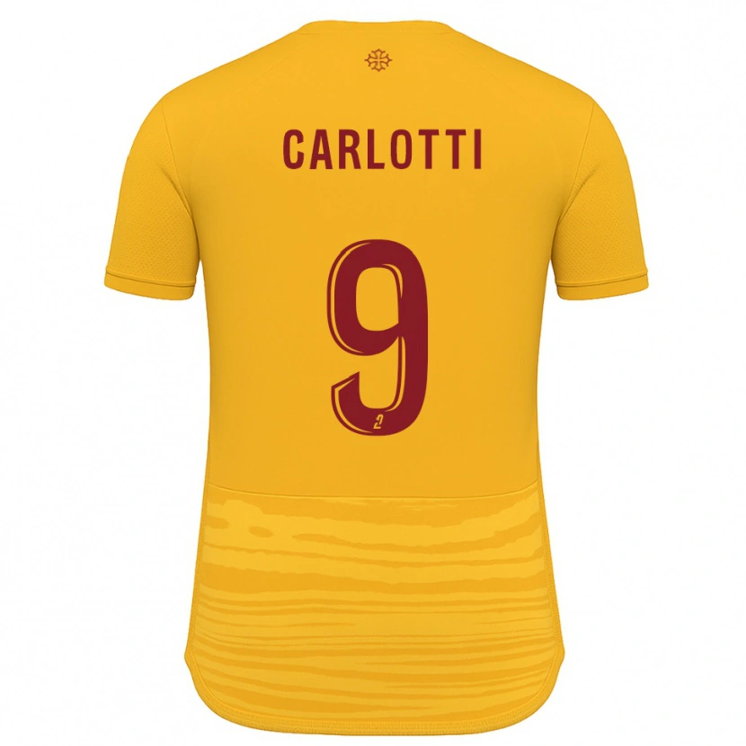 Danxen Pánské Fabio Carlotti #9 Oranžová Burgundská Daleko Hráčské Dresy 2025/26 Dres