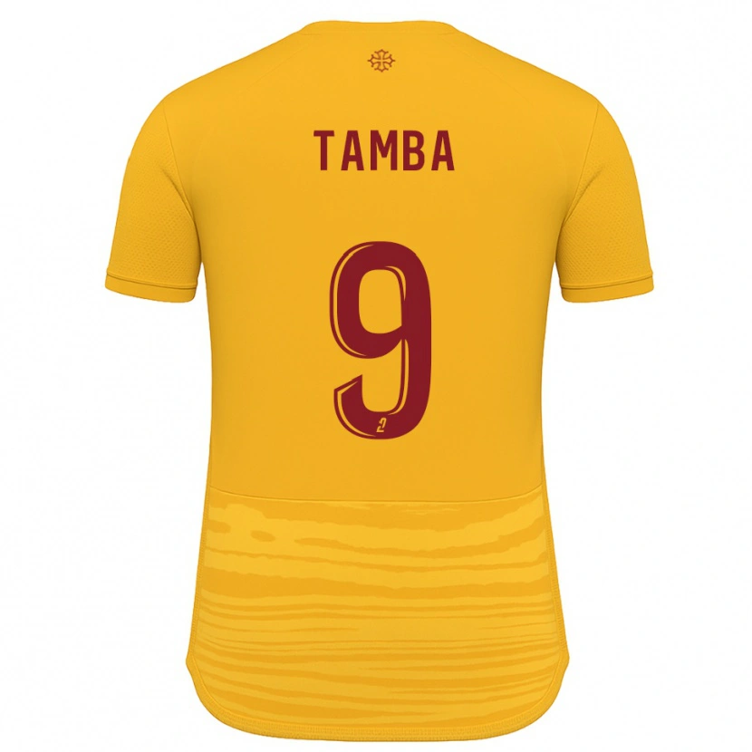 Danxen Pánské Adama Tamba #9 Oranžová Burgundská Daleko Hráčské Dresy 2025/26 Dres