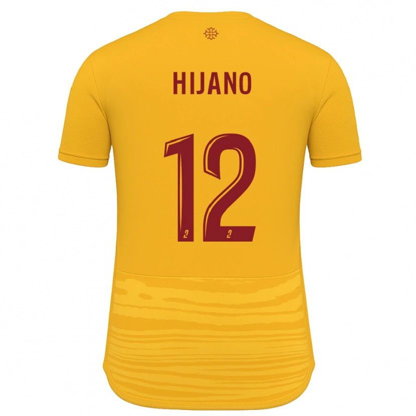 Danxen Pánské Noa Hijano #12 Oranžová Burgundská Daleko Hráčské Dresy 2025/26 Dres