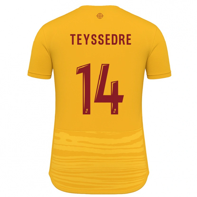 Danxen Pánské Maexan Teyssedre #14 Oranžová Burgundská Daleko Hráčské Dresy 2025/26 Dres