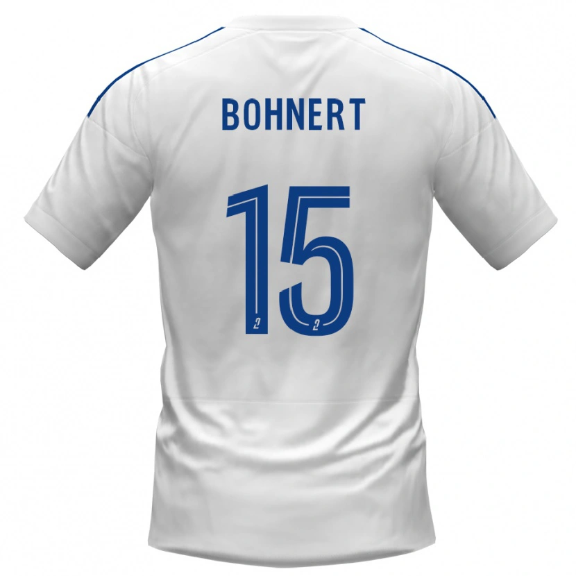 Danxen Pánské Florian Bohnert #15 Bílá Modrá Daleko Hráčské Dresy 2025/26 Dres