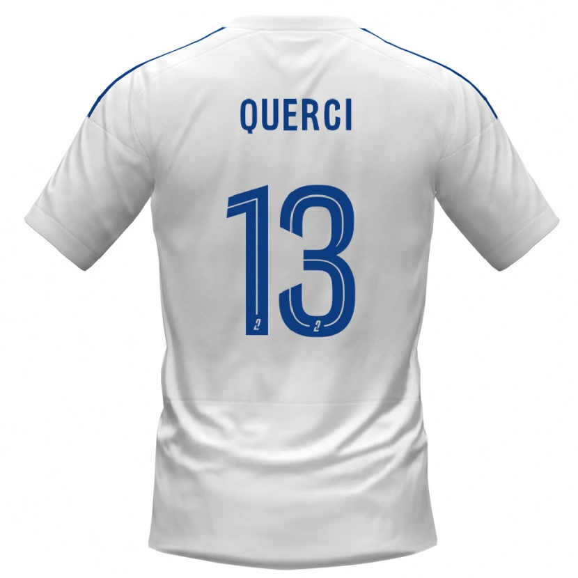 Danxen Pánské Antoine-Dominique Querci #13 Bílá Modrá Daleko Hráčské Dresy 2025/26 Dres