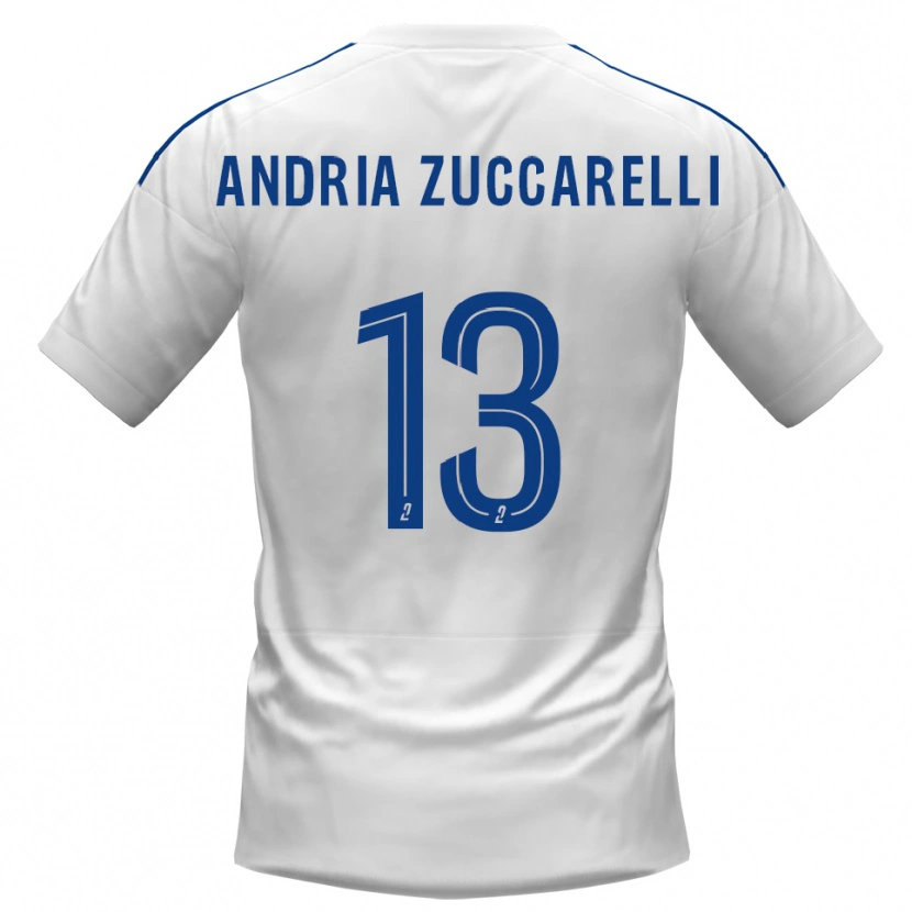 Danxen Pánské Carlu Andria Zuccarelli #13 Bílá Modrá Daleko Hráčské Dresy 2025/26 Dres