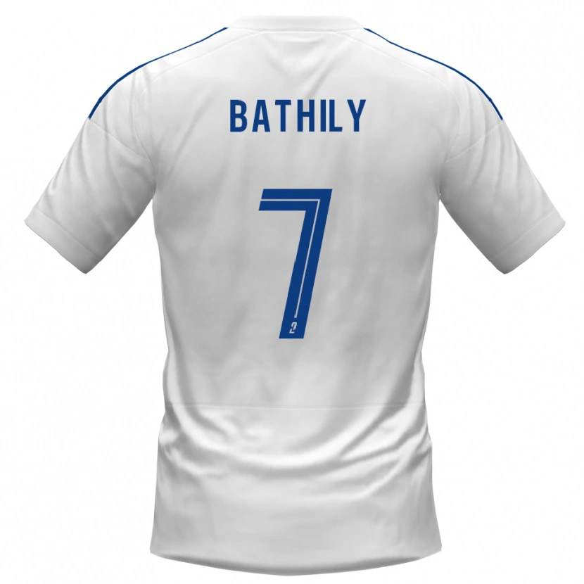 Danxen Pánské Yahya Bathily #7 Bílá Modrá Daleko Hráčské Dresy 2025/26 Dres