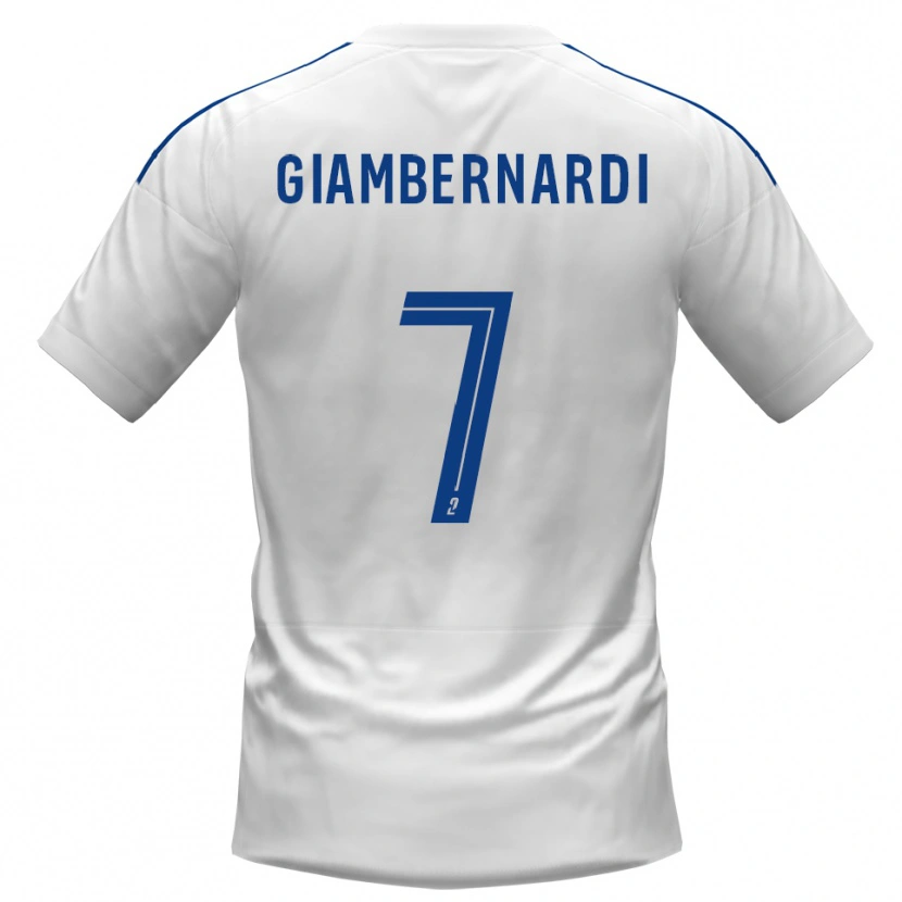 Danxen Pánské Anthony Giambernardi #7 Bílá Modrá Daleko Hráčské Dresy 2025/26 Dres