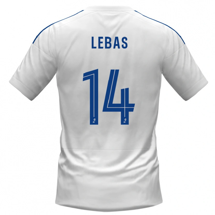 Danxen Pánské Victor Lebas #14 Bílá Modrá Daleko Hráčské Dresy 2025/26 Dres