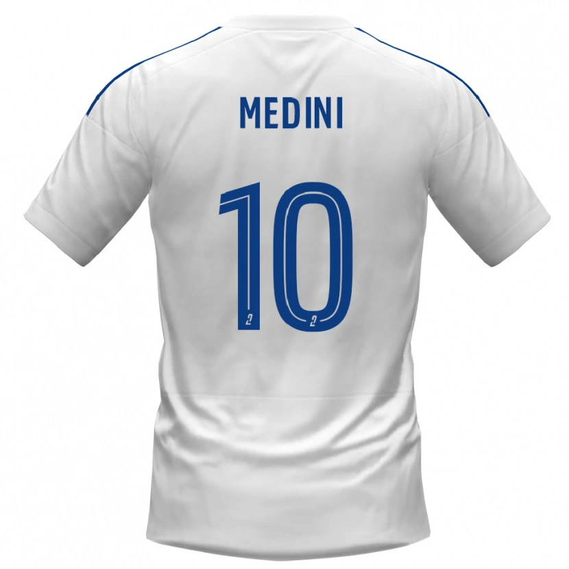 Danxen Pánské Issa Medini #10 Bílá Modrá Daleko Hráčské Dresy 2025/26 Dres