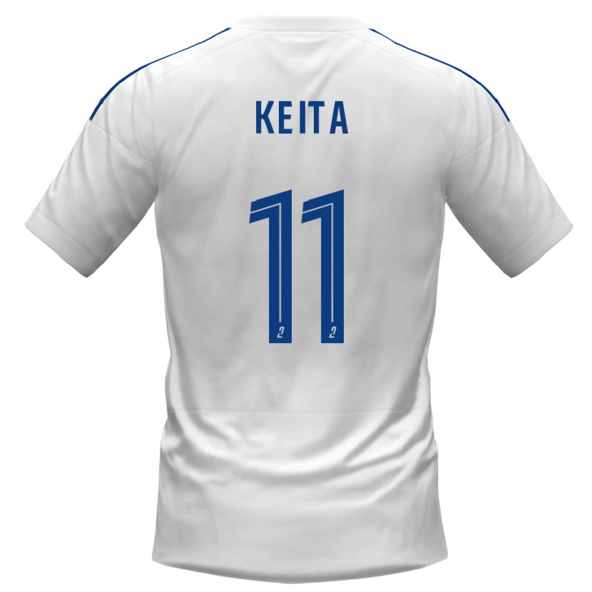 Danxen Pánské Moussa Keita #11 Bílá Modrá Daleko Hráčské Dresy 2025/26 Dres