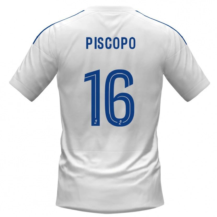 Danxen Pánské Ange Piscopo #16 Bílá Modrá Daleko Hráčské Dresy 2025/26 Dres
