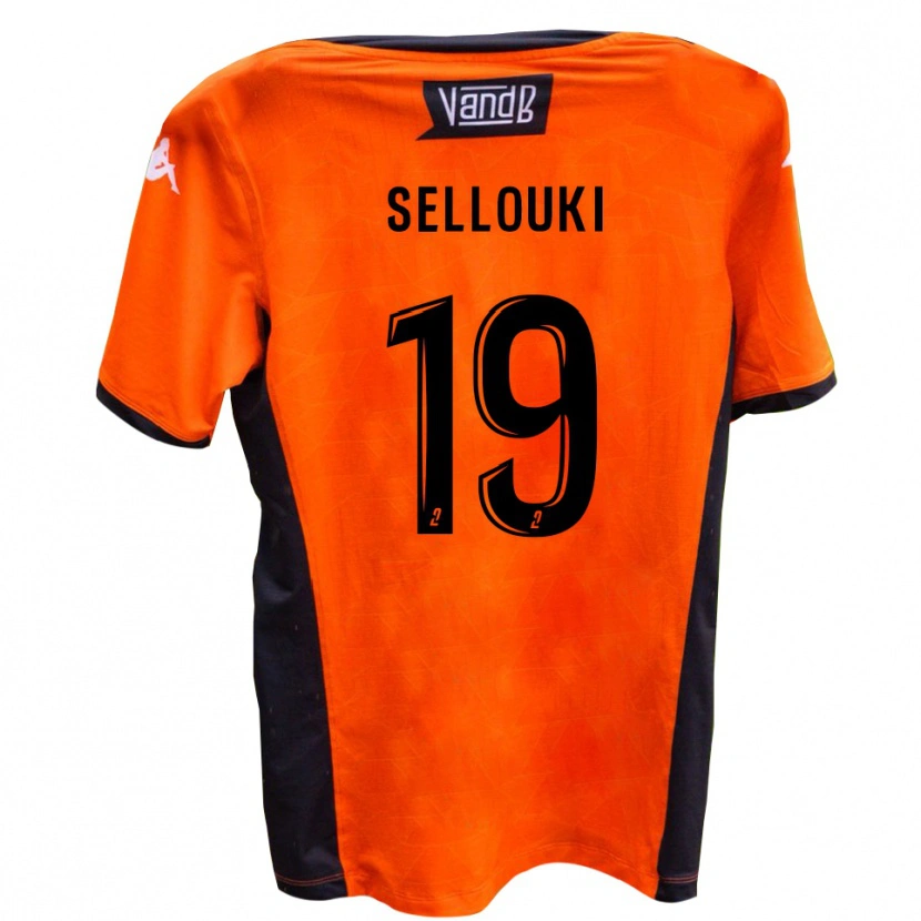 Danxen Pánské Malik Sellouki #19 Bílá Černá Daleko Hráčské Dresy 2025/26 Dres