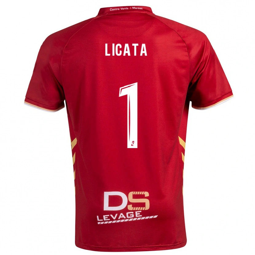 Danxen Pánské Rafael Licata #1 Burgundská Zlatá Daleko Hráčské Dresy 2025/26 Dres