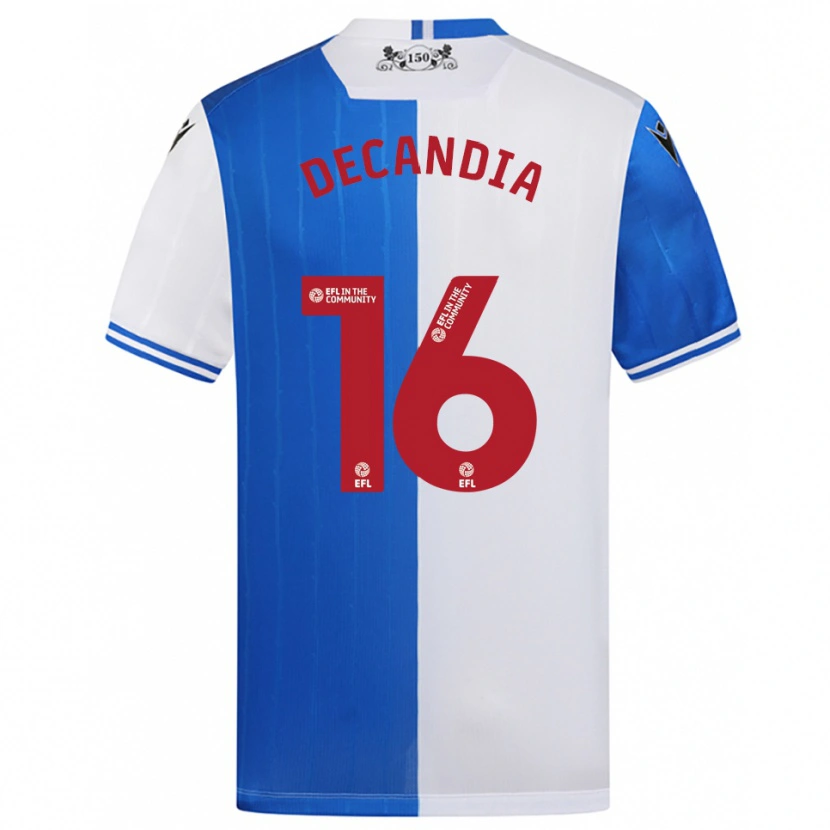 Danxen Dámské Michael Decandia #16 Modrá Bílá Domů Hráčské Dresy 2025/26 Dres
