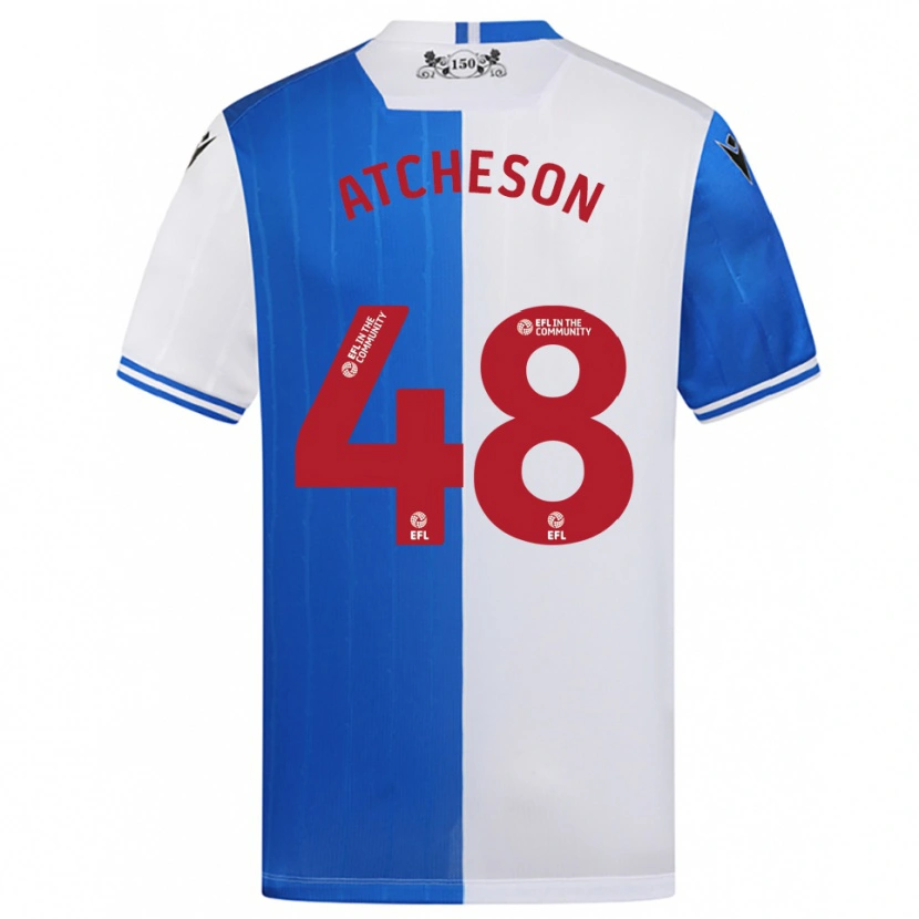 Danxen Dámské Tom Atcheson #48 Modrá Bílá Domů Hráčské Dresy 2025/26 Dres