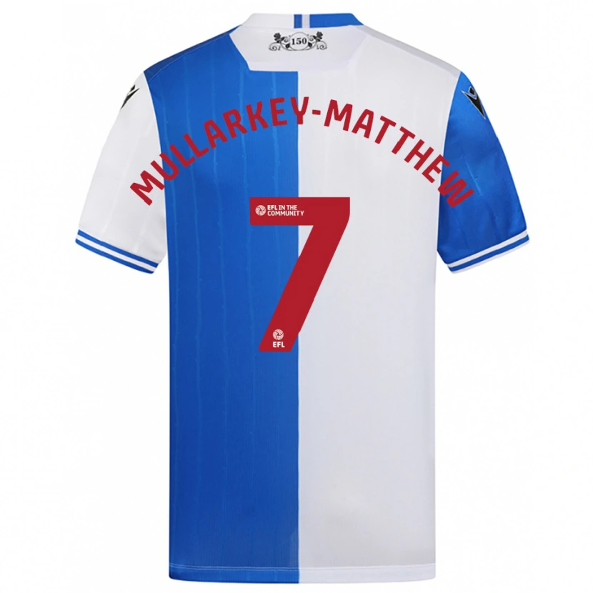 Danxen Dámské Lorenze Mullarkey-Matthews #7 Modrá Bílá Domů Hráčské Dresy 2025/26 Dres