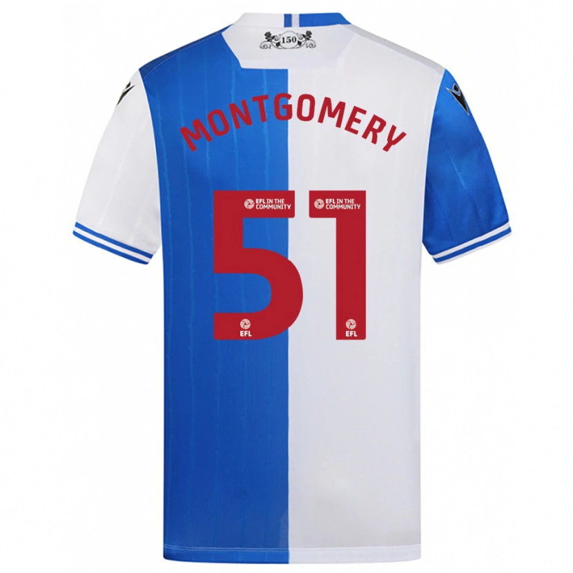 Danxen Dámské Kristi Montgomery #51 Modrá Bílá Domů Hráčské Dresy 2025/26 Dres