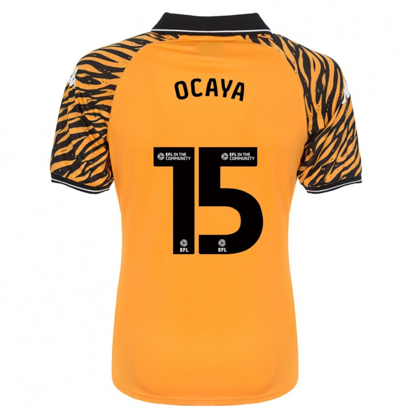 Danxen Dámské Josh Ocaya #15 Oranžová Černá Domů Hráčské Dresy 2025/26 Dres